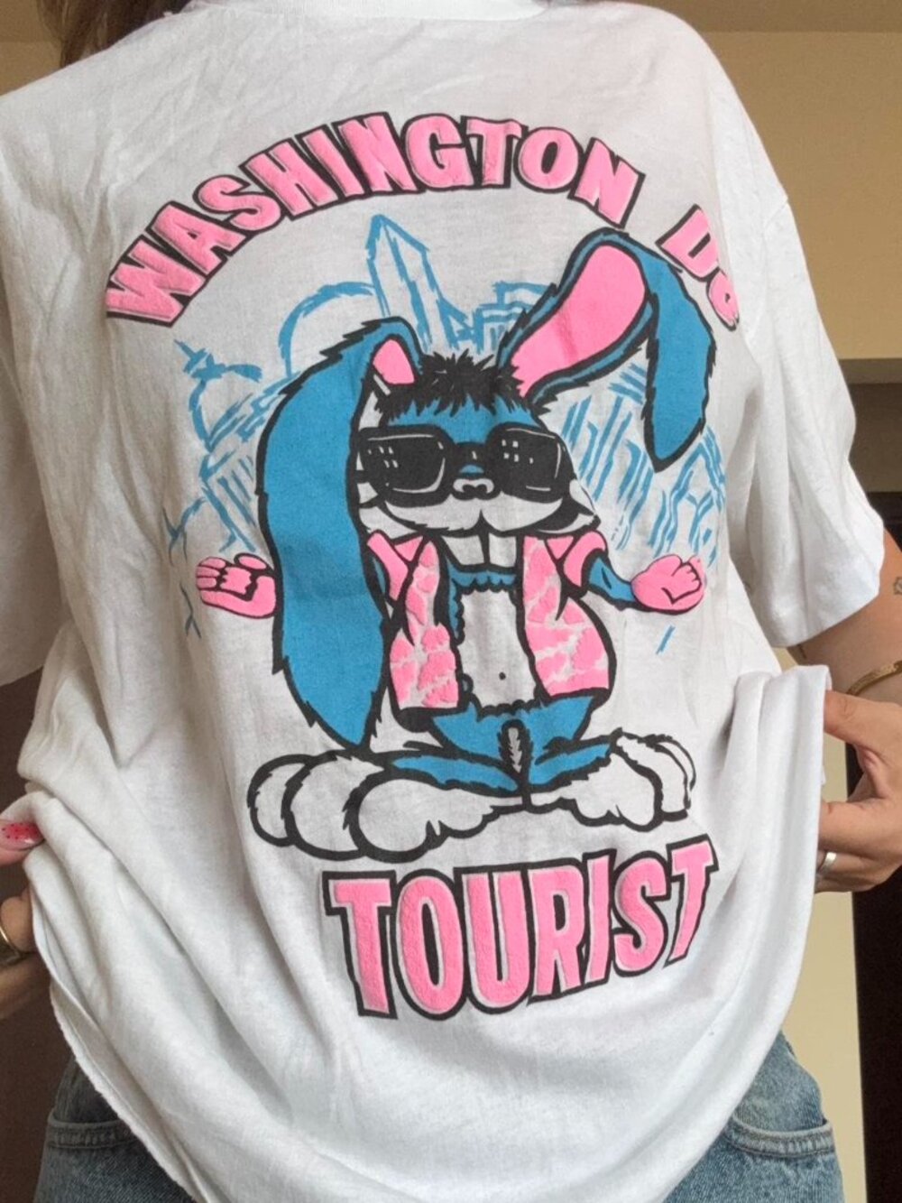 Vintage single stitch Washington DC Tourist graphic tshirt